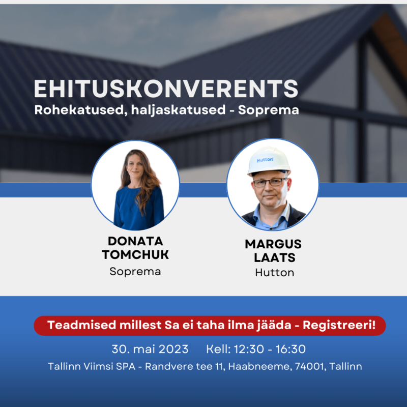 Ehituskonverents rohekatused, haljaskatused - Soprema